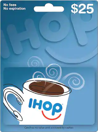 Front. IHOP - $25 Gift Card.