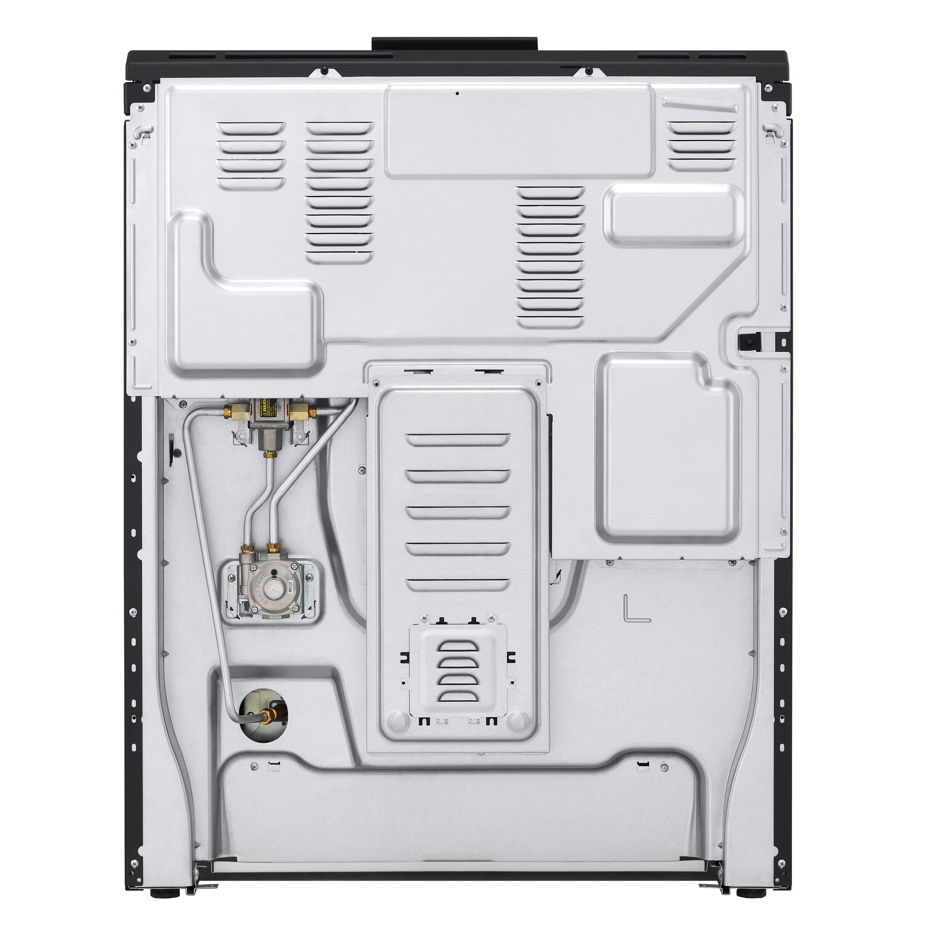 Alt View 23. LG - 5.8 Cu. Ft. Slide-In Gas True Convection Smart Range with EasyClean, Air Fry and Premium Handle - PrintProof Stainless Steel.