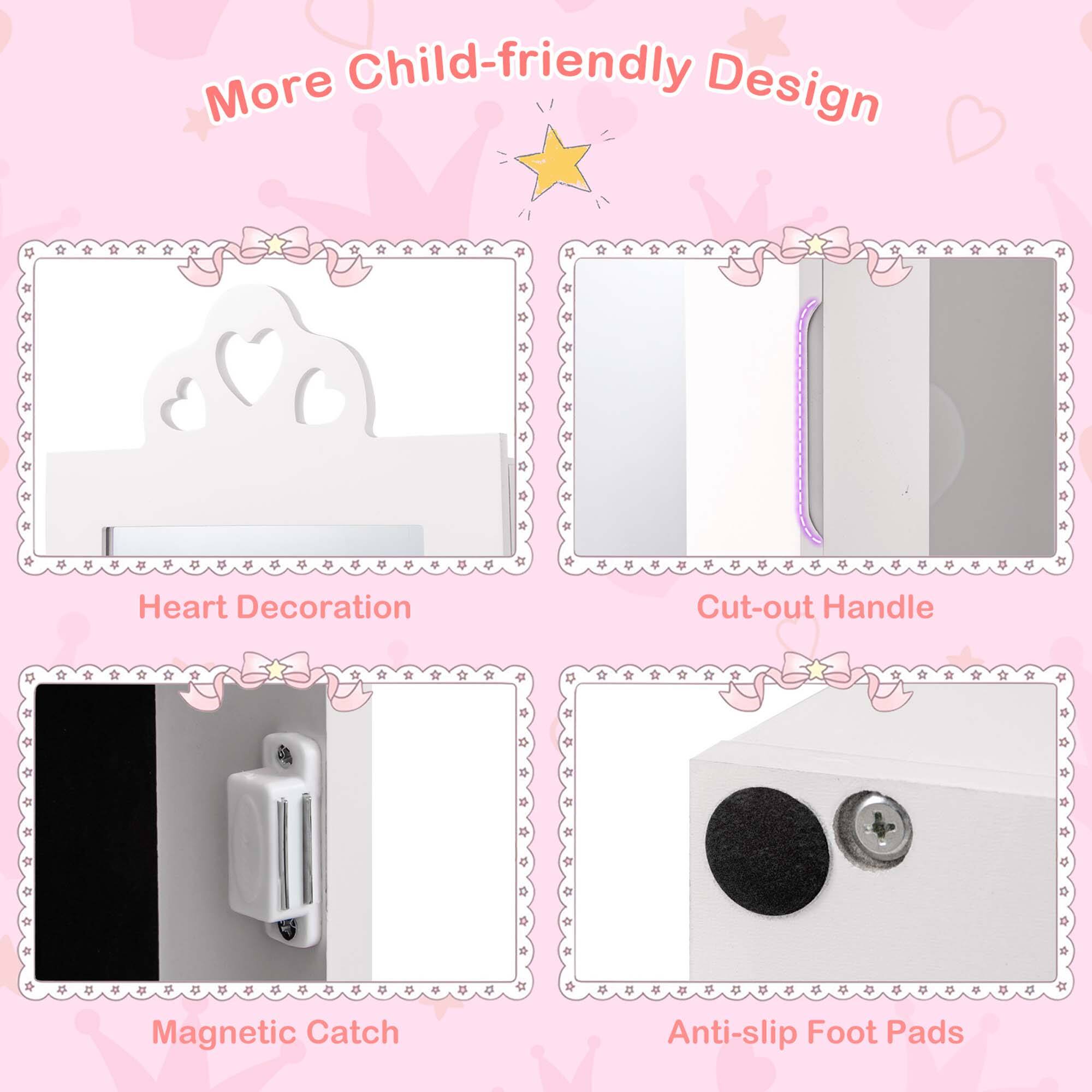More Child-friendly Design

Heart Decoration
Cut-out Handle
Magnetic Catch
Anti-slip Foot Pads