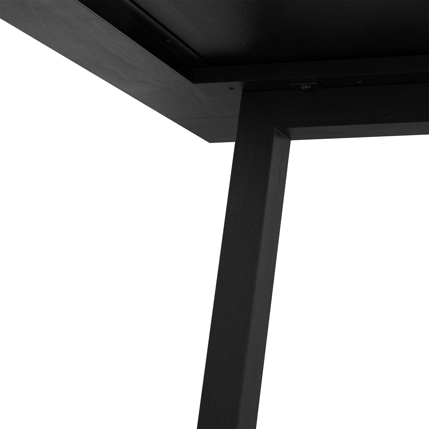 Alt View 7. Simpli Home - Whitley 72 inch Wide Solid Mango Farmhouse Dining Table - Black.