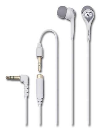 Front Standard. Sony - Fontopia Ear Bud Headphones - White.