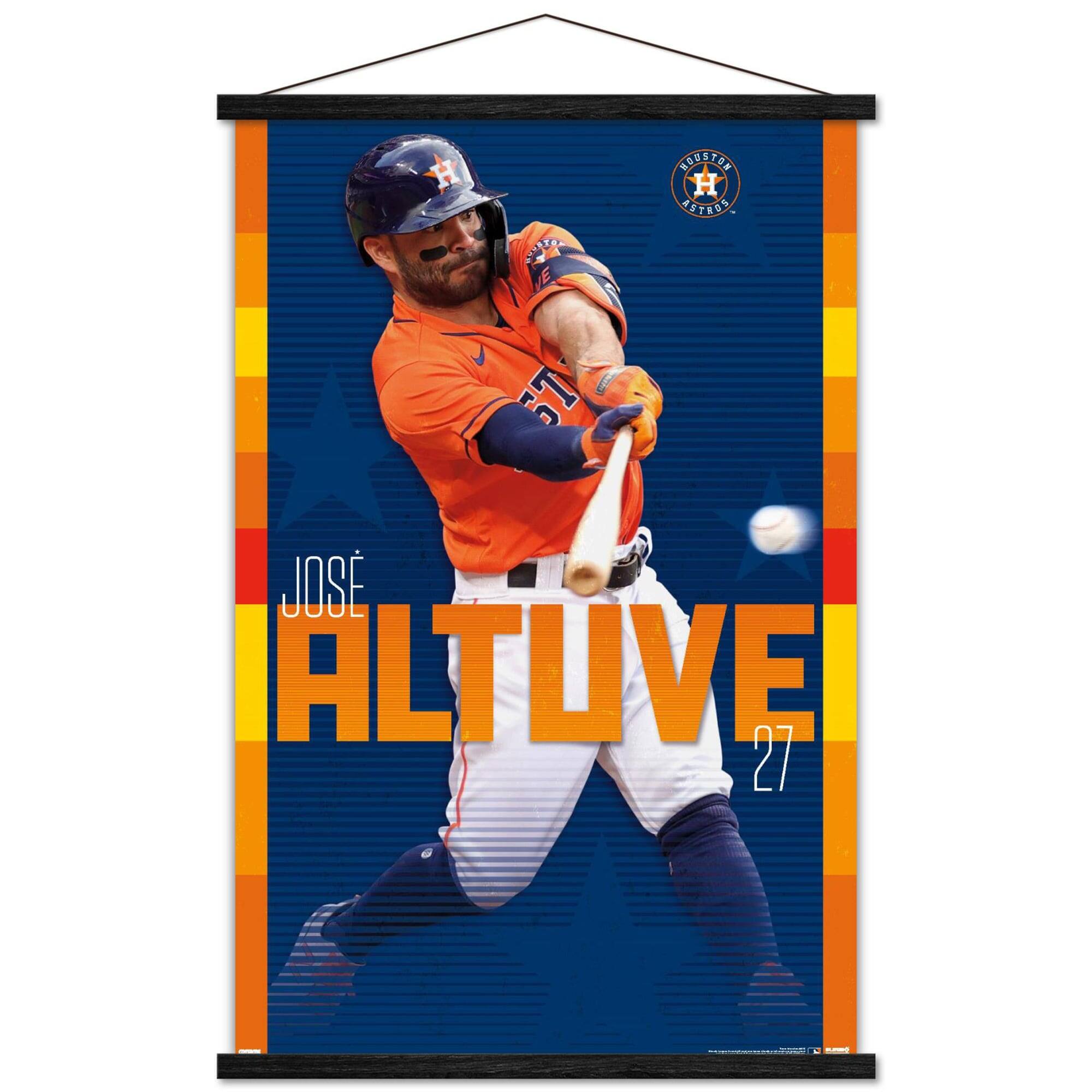 Jose Altuve Houston Astros 24" x 34.75" Magnetic Framed Player Poster