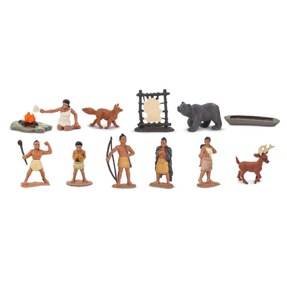 Back. Safari Ltd. - Powhatan Indians Toob Toy.
