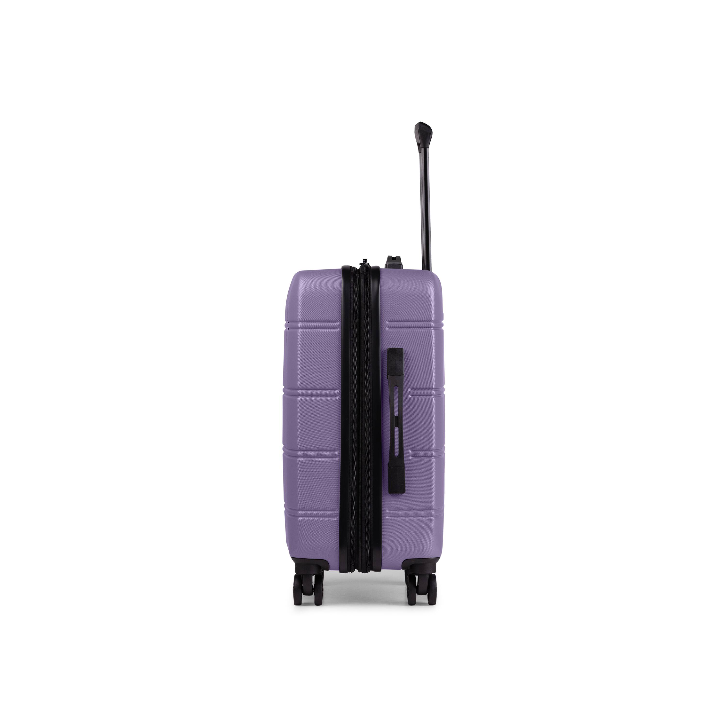 Left. Swiss Mobility - Swiss Mobility LAX 3 piece Hardside Luggage set - SPURPLE.