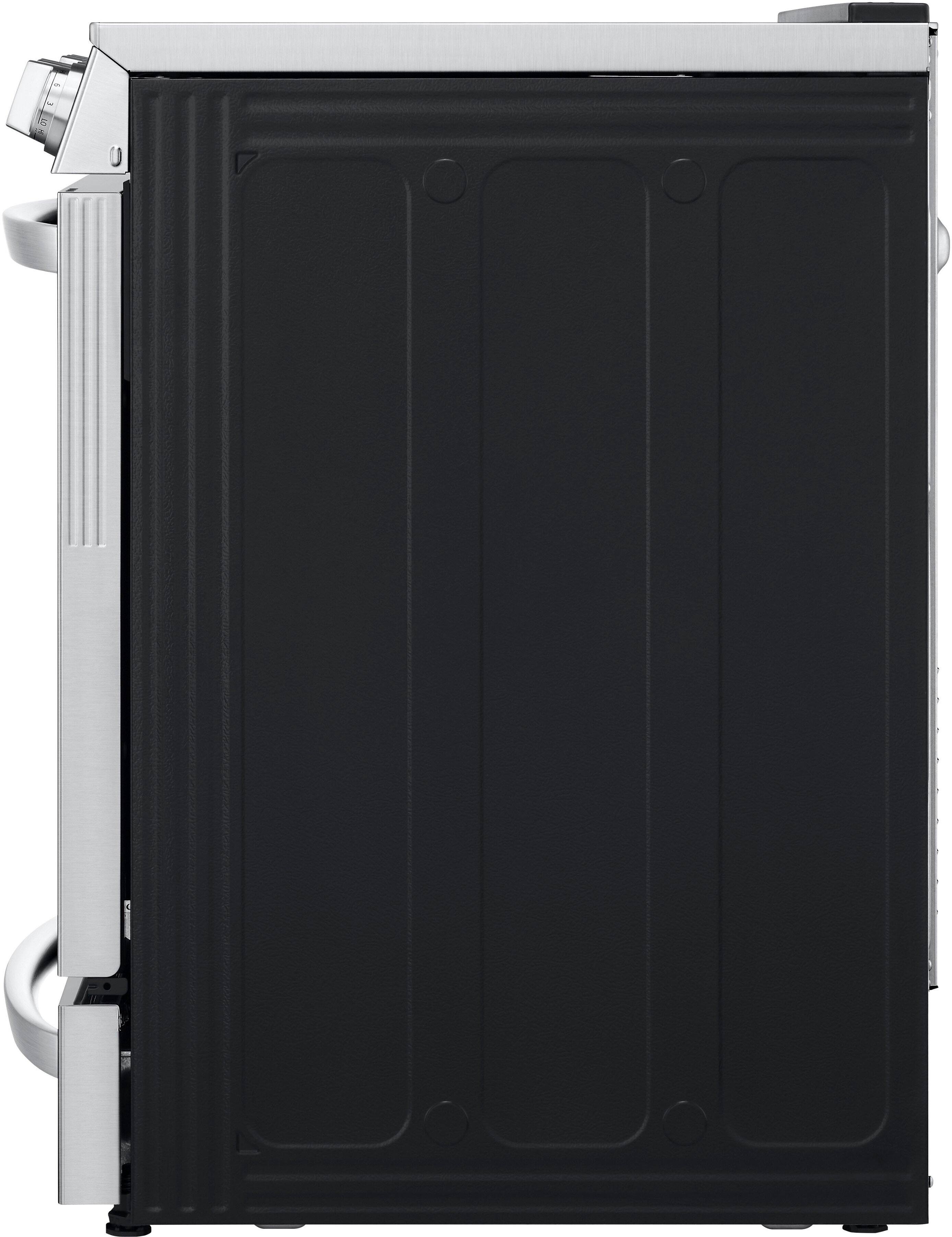 Alt View 26. LG - 6.3 Cu. Ft. Smart Slide-In True Convection Range with EasyClean and Air Sous Vide - PrintProof Stainless Steel.