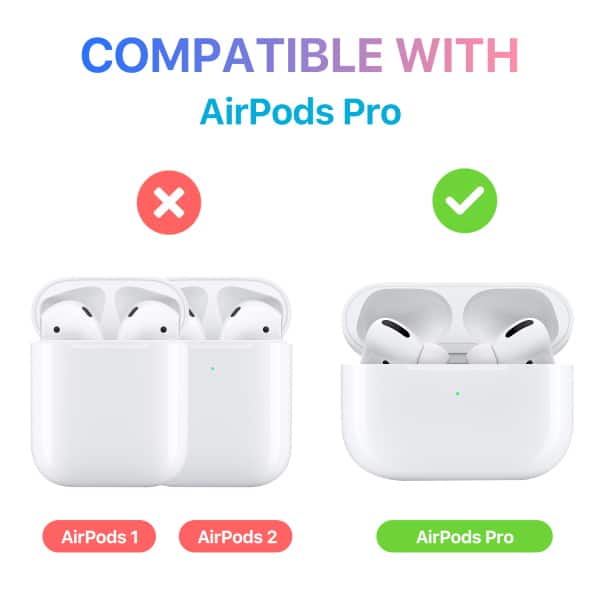 COMPATIBLE WITH AirPods Pro, AirPods 1, AirPods 2, AirPods Pro
