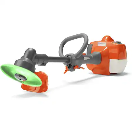 Front. Husqvarna - Toy Trimmer and Toy Weed Eater with Realistic Sounds and Light-Up Trimmer Line for Kids Ages 3 and Up.