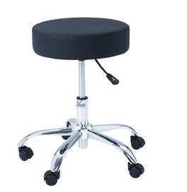 Viva Comfort - Office Stool with Swivel Wheels, 250 lb Capacity, Pneumatic Height Adjustable - Black
