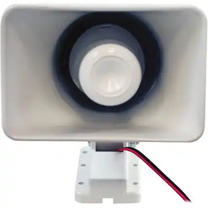 Front. PYLE - Home 6" 1-Way Horn Speaker (Each) - White.