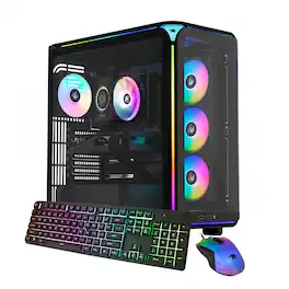 iBUYPOWER - Element Gaming Desktop PC - AMD Ryzen 5 8400F, AMD Radeon RX 6500XT 4GB, 16GB DDR5 RAM, 1TB NVMe SSD_EXBA5R65XT01 - Black