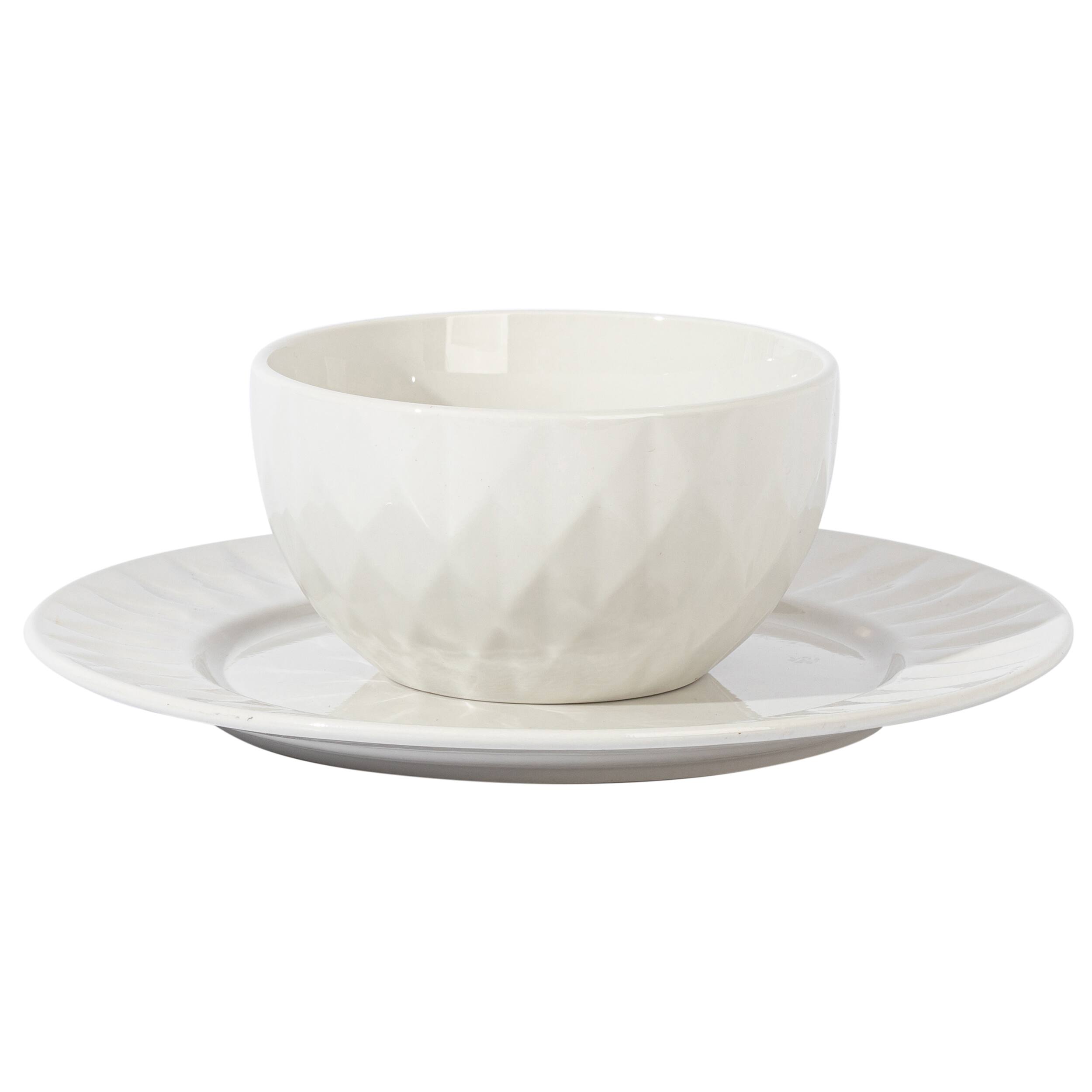 Alt View 2. Gibson - Gibson Home Fine Ceramic 8 Piece Dinnerware Set in White - White.