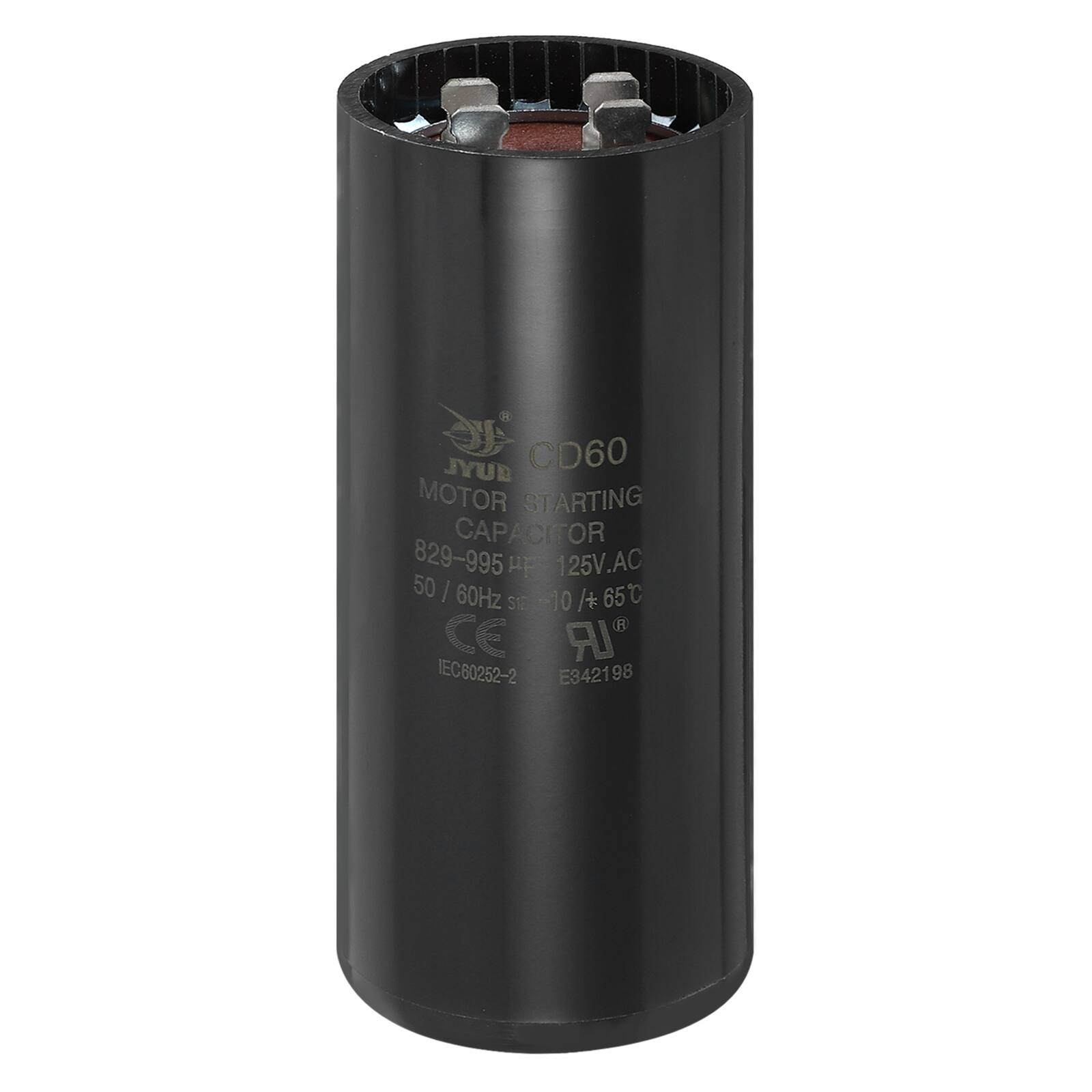 R BUYL CD60 MOTOR STARTING CAPACITOR 829-995 µF 125V.AC 50 / 60Hz 10 / 65°C CE "LR IEC60252-2 E342198