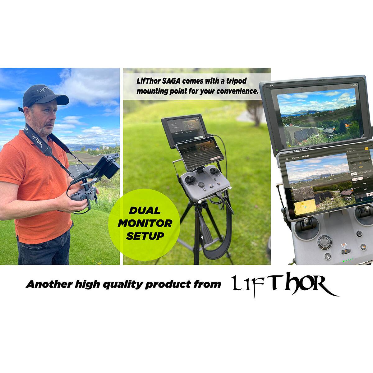 LifThor SAGA comes with a tripod mounting point for your convenience. A LThOR A h DUAL MONITOR SETUP. Another high quality product from L1f 1 THor