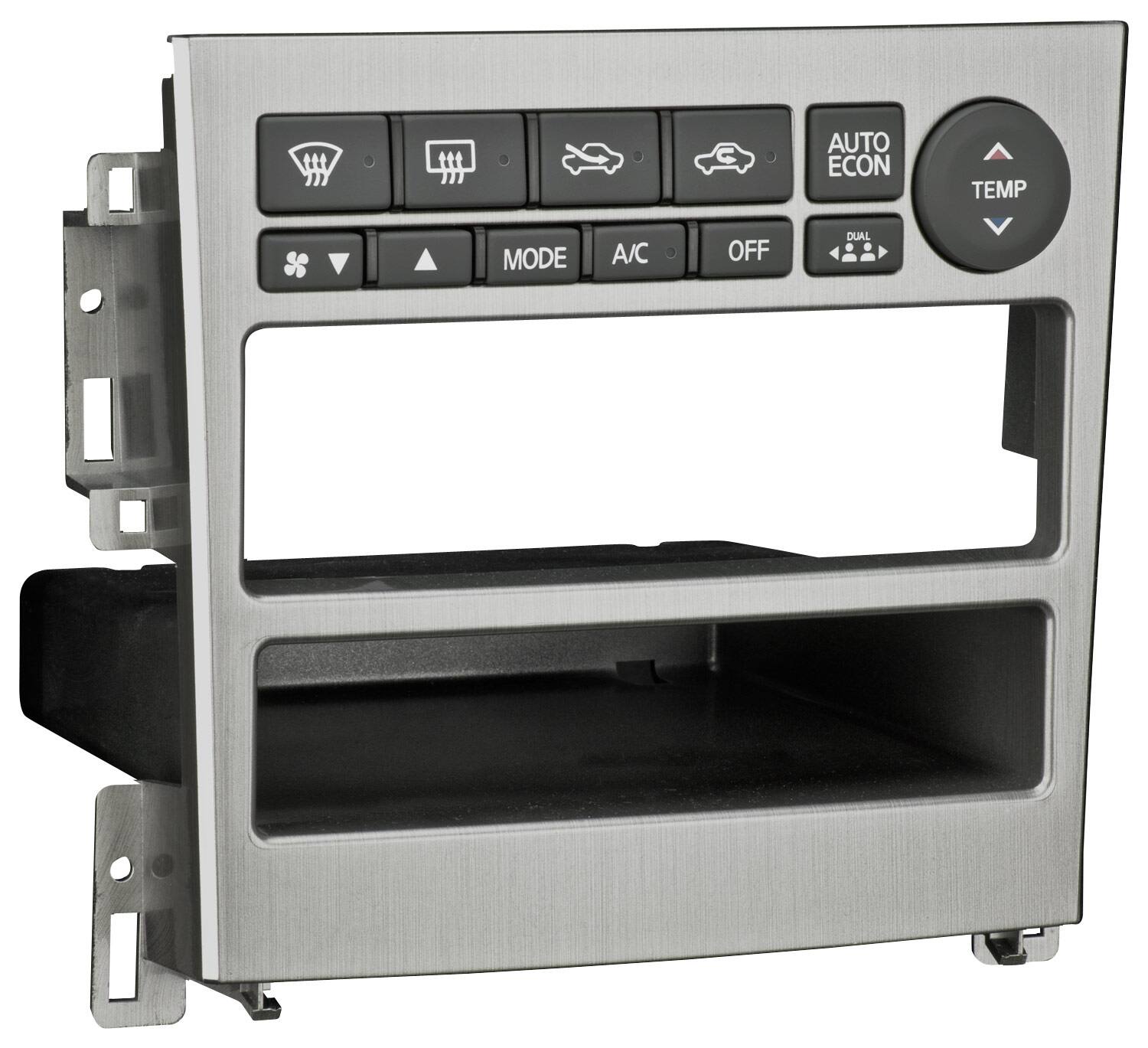 Front. Metra - Dash Kit for Select 2005-2007 Infiniti G35 - Brushed Aluminum.