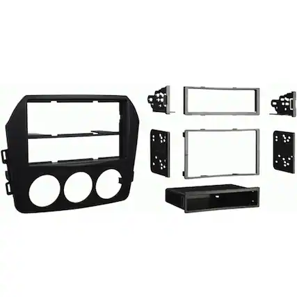 Alt View 20. Metra - Dash Kit for Select 2009-2015 Mazda Miata DIN DDIN - Matte Black.