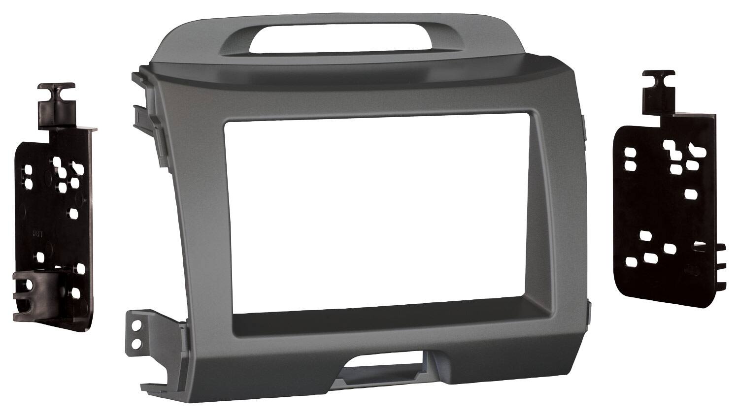 Metra - Installation Kit for Select 2011 and Later Kia Sportage Vehicles - Gray - Larger Front