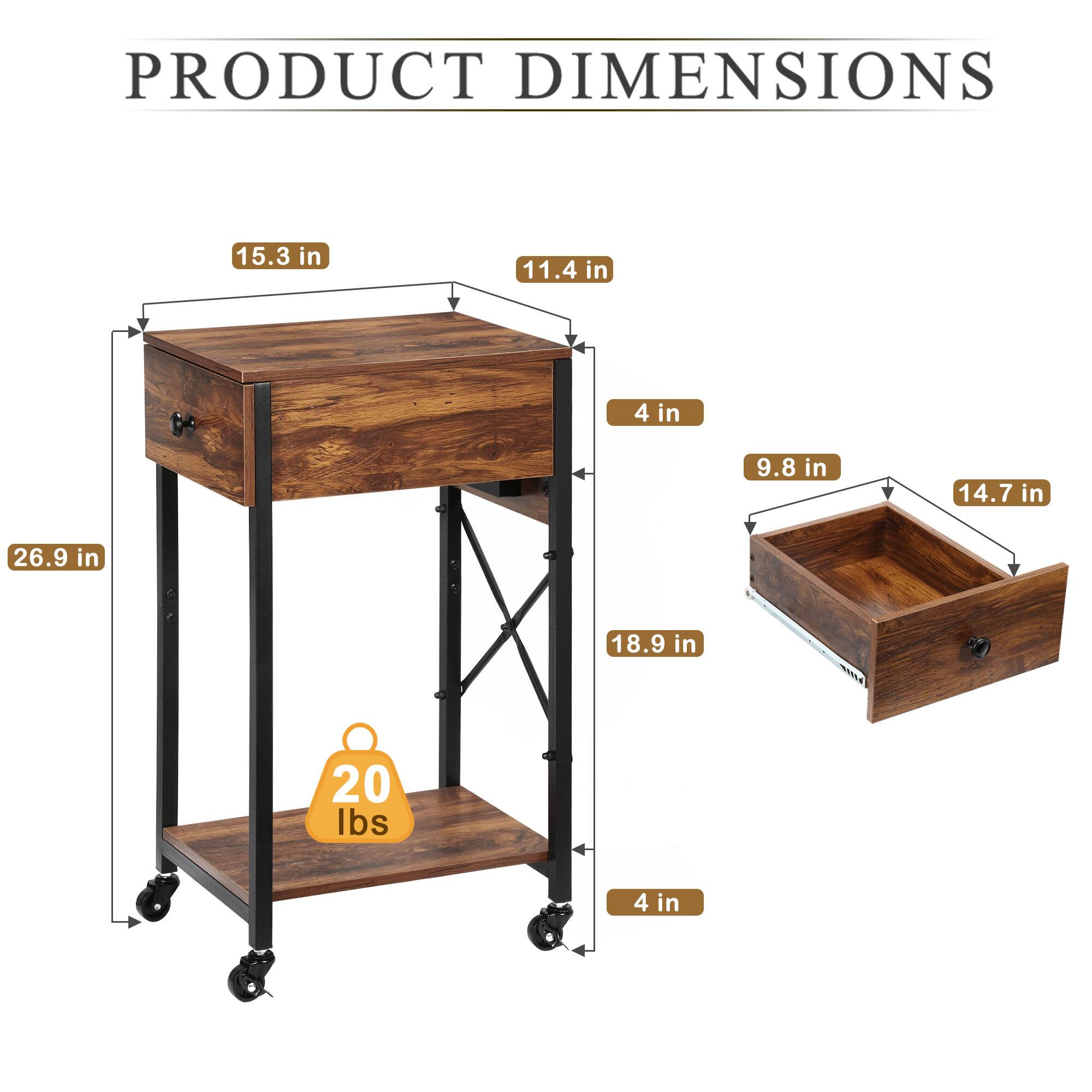 PRODUCT DIMENSIONS

- 15.3 in
- 11.4 in
- 4 in
- 9.8 in
- 14.7 in
- 26.9 in
- 18.9 in
- 4 in
- 20 lbs