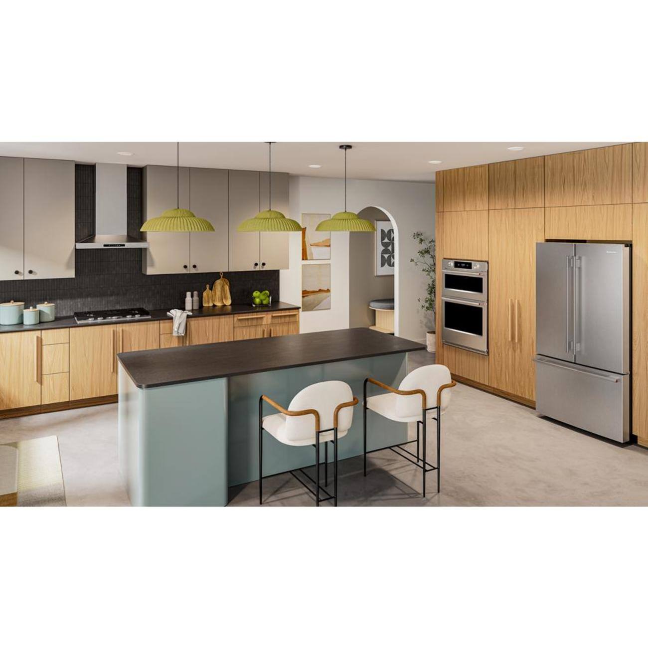 Alt View 8. KitchenAid - 30 in. Gas Cooktop with 5 Versatile Burners - Stainless Steel.