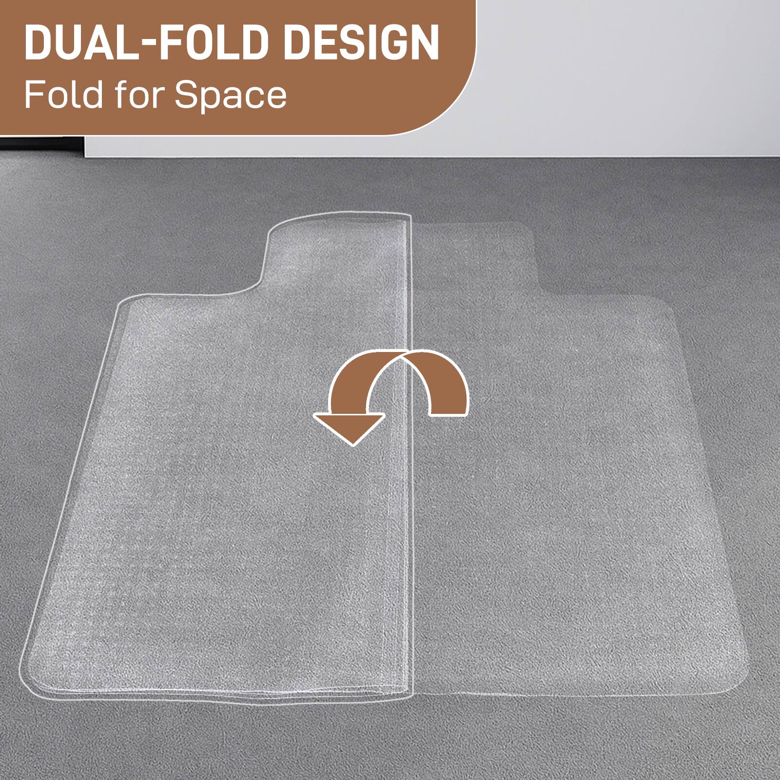 DUAL-FOLD DESIGN  
Fold for Space