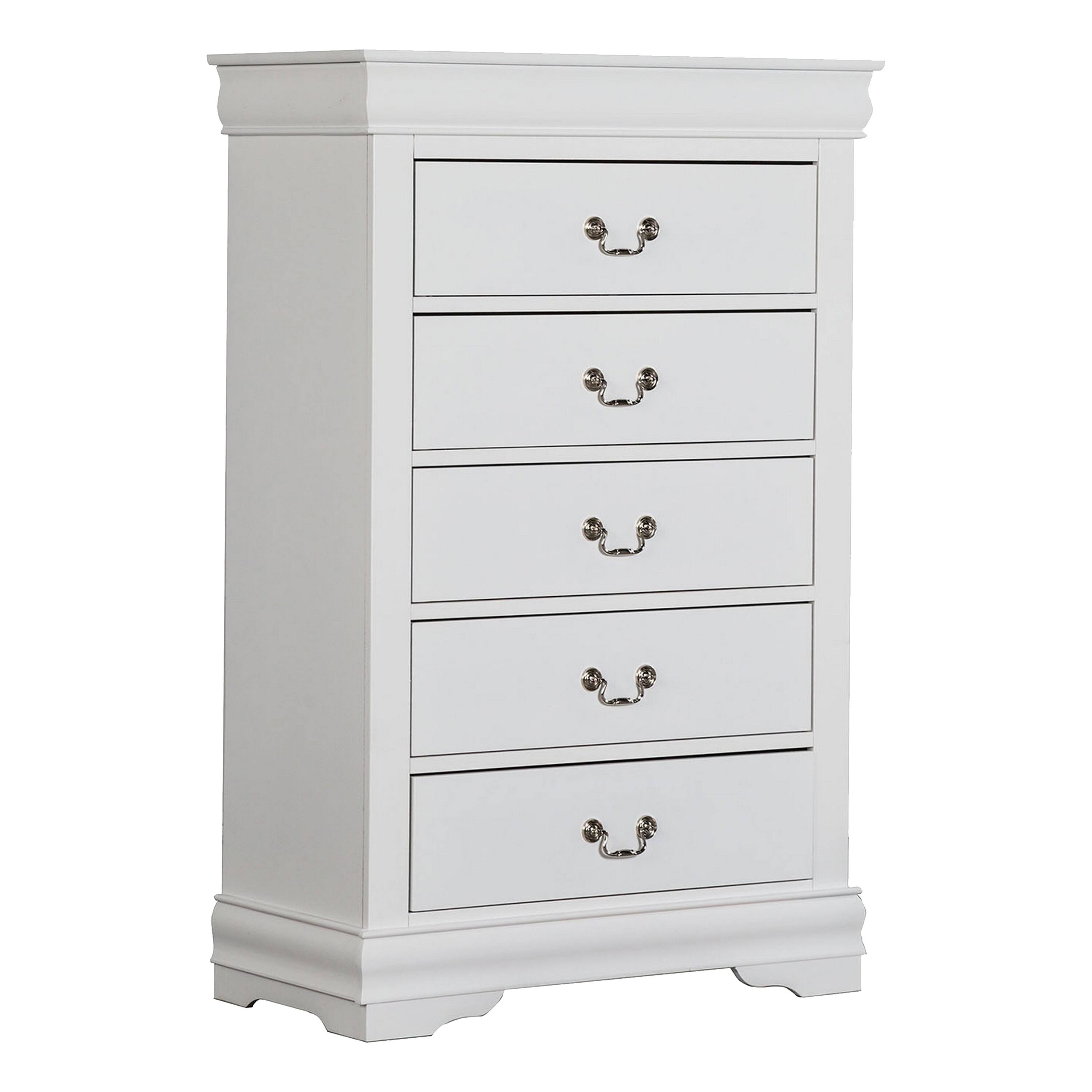 Alt View 2. Manhattan Lane - Ry Three Piece Full Size Bedroom Set, Sleek Modern Transitional Style - White.
