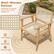 Well-Woven Rattan Perfectly fit wood frame for more elegance Anti-Fading Breathable Built-to-Last
