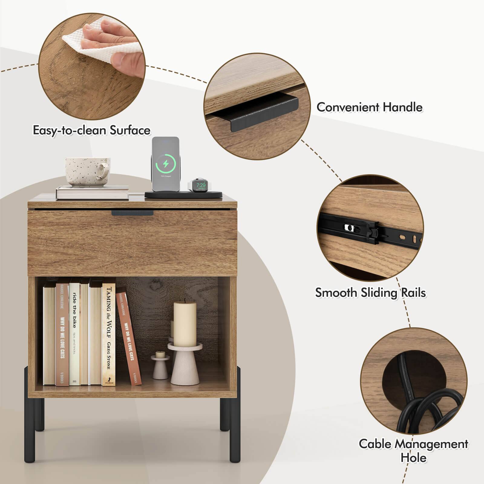 Convenient Handle  
Easy-to-clean Surface  
7:29  
U  
RADGES CORLEONE WHY DO WE LOVE CATS  
ride the bike  
the TAMING WOLF GREG STONE  
DO WE LOVE CATS  
Smooth Sliding Rails  
Cable Management Hole
