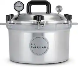 All American - 1930: 15qt Pressure Cooker/Canner Suitable for Gas or Electric Stoves - Made in the USA - Stainless Steel