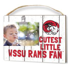 Jardine - Winston-Salem State Rams 8'' x 10'' Cutest Little Weathered Logo Clip Photo Frame - White