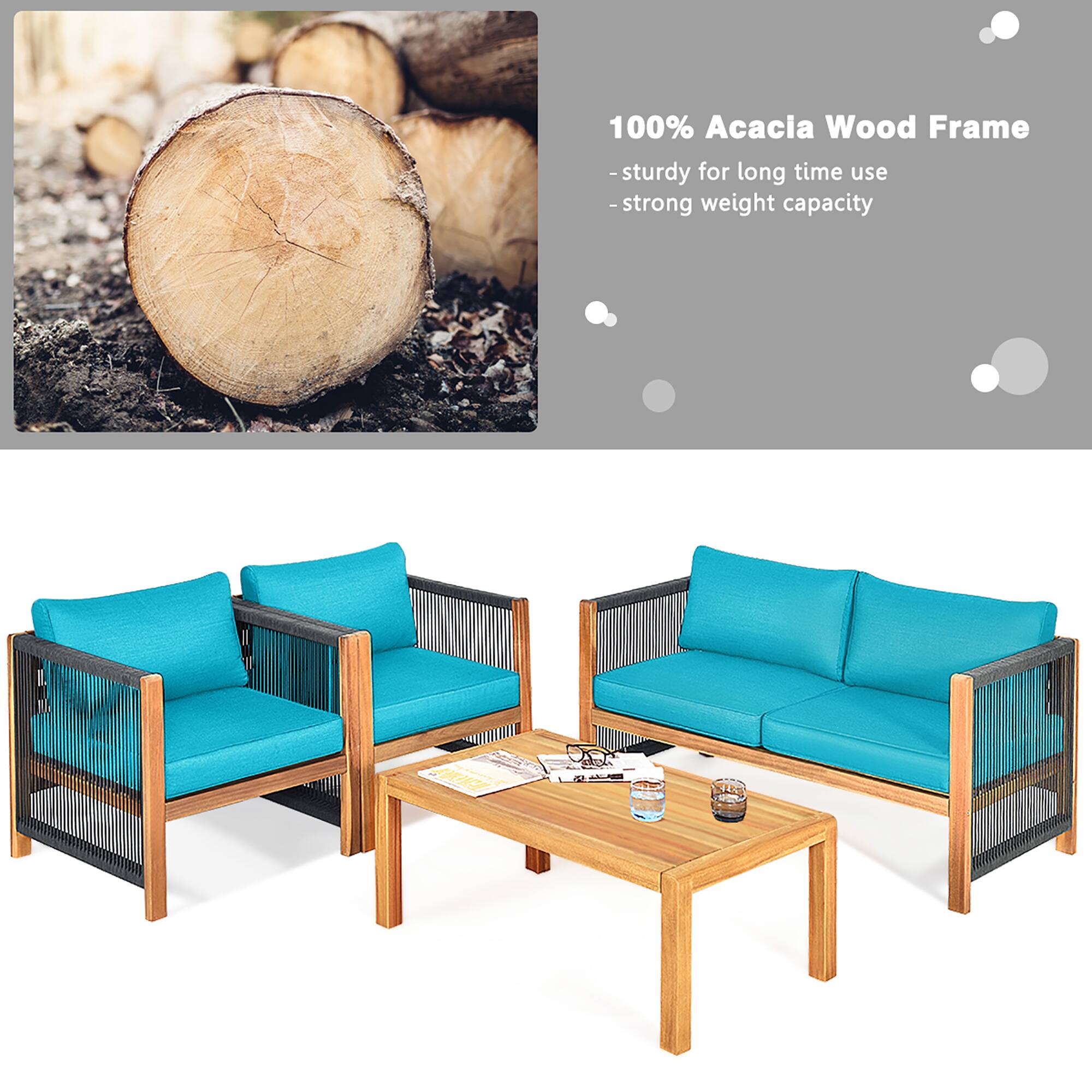 100% Acacia Wood Frame
- sturdy for long time use
- strong weight capacity