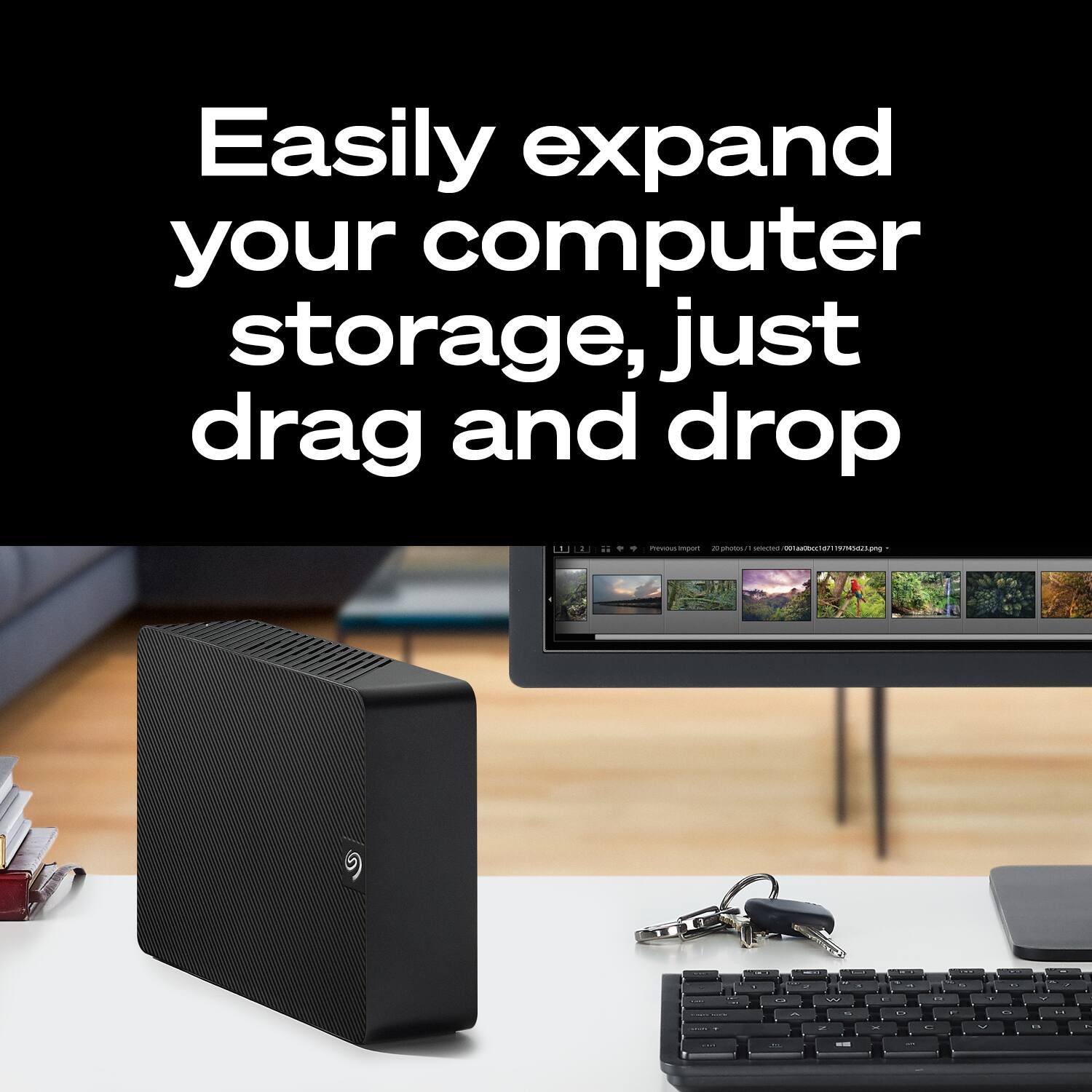 Easily expand your computer storage, just drag and drop