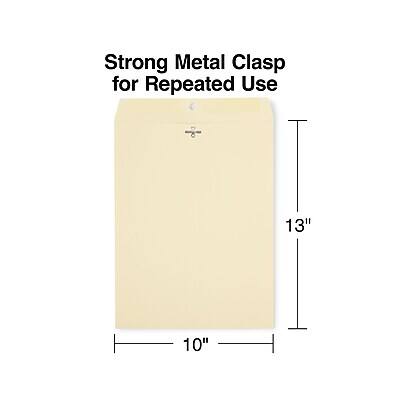 Strong Metal Clasp for Repeated Use  
13" x 10"