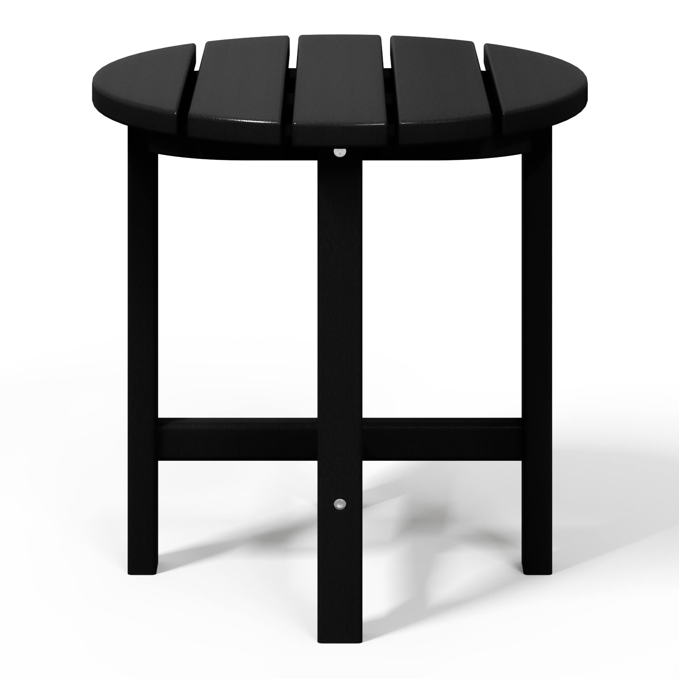 Back. WestinTrends - WestinTrends Dylan Adirondack Round Outdoor Side Table - Black.