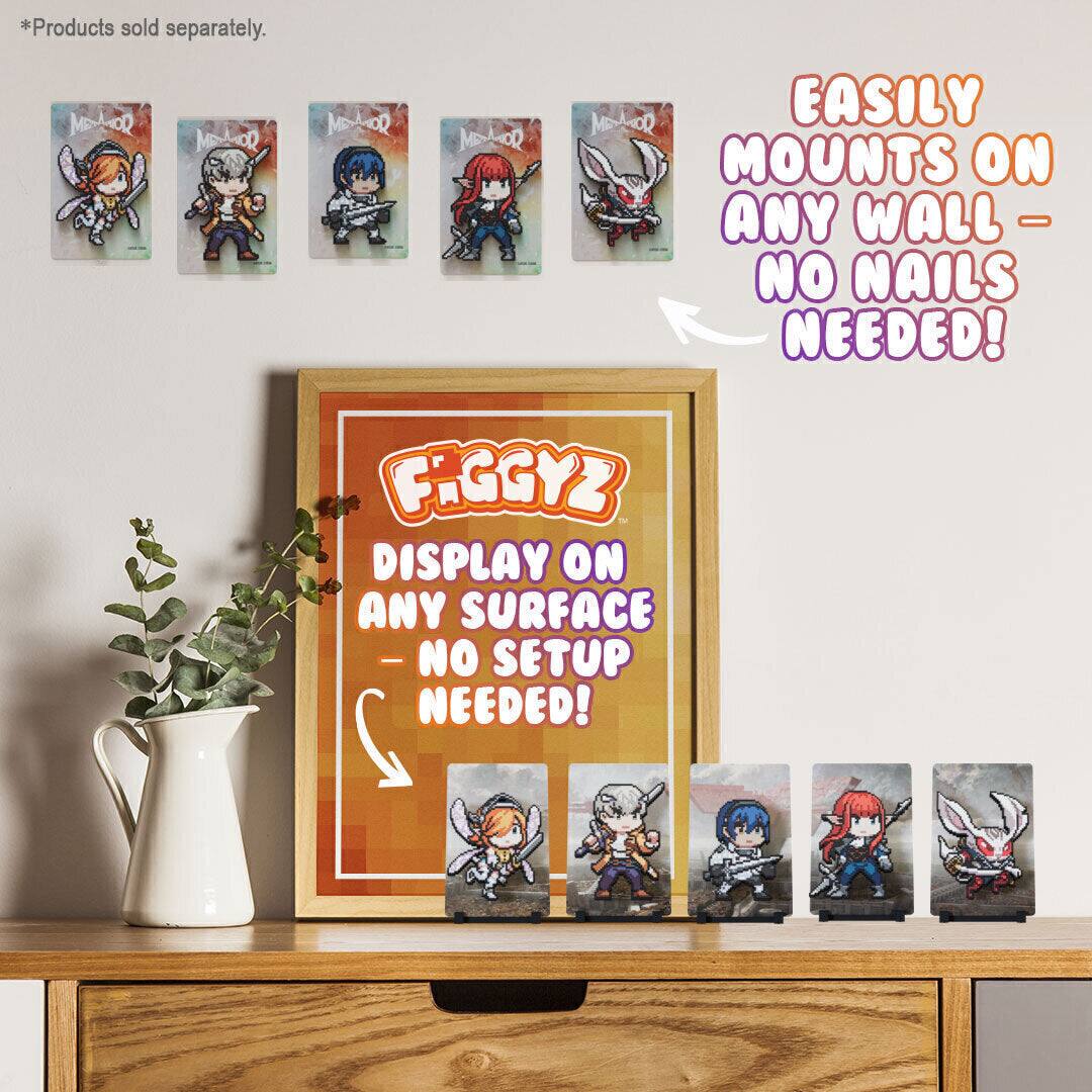*Products sold separately.

EASILY MOUNTS ON ANY WALL - NO NAILS NEEDED!

FIGGYZ DISPLAY ON ANY SURFACE - NO SETUP NEEDED!