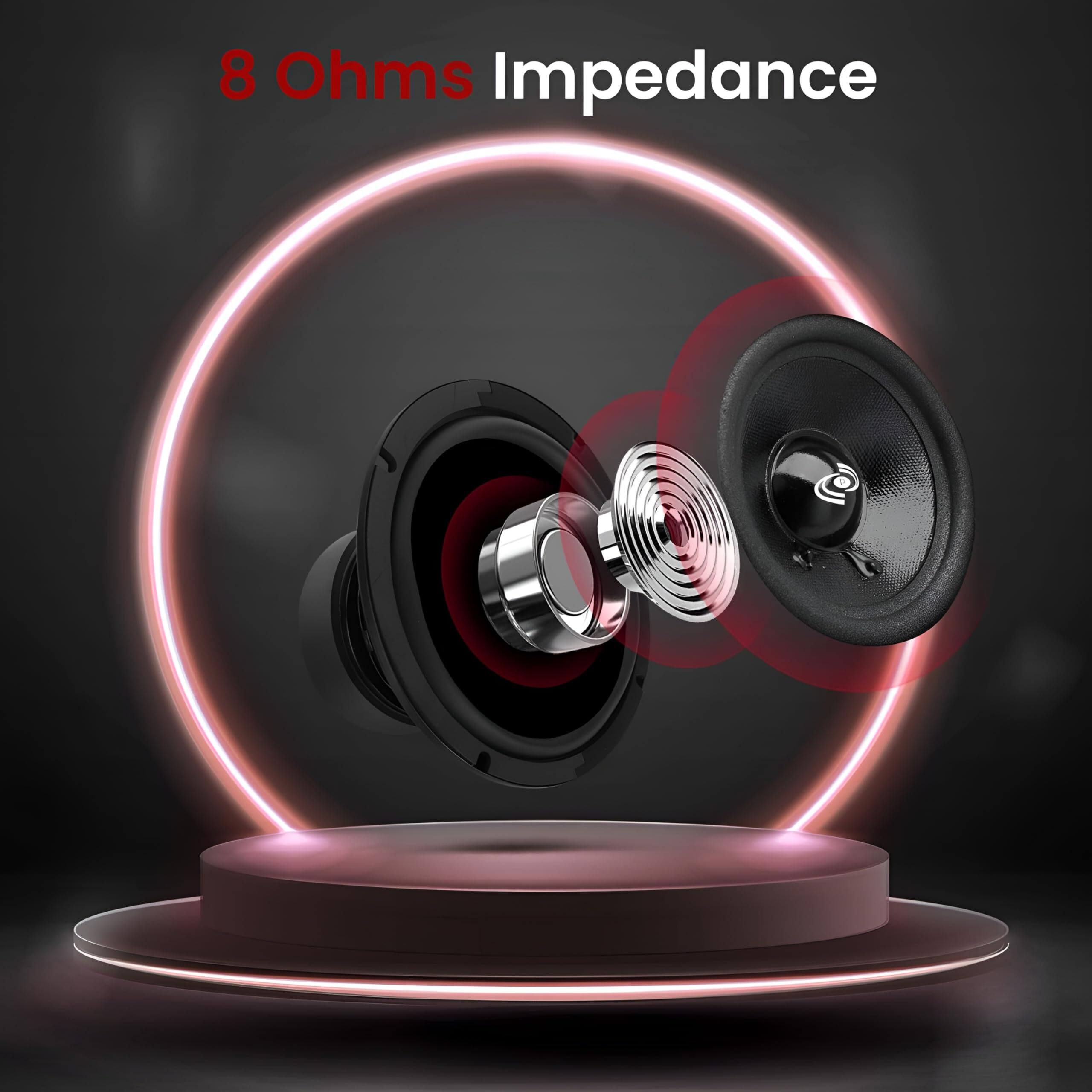 8 Ohms Impedance