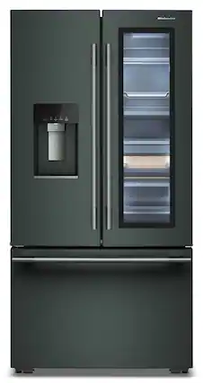 Front. KitchenAid - 23.8 Cu. Ft. French Door Counter-Depth Refrigerator with ClearVue - Juniper.