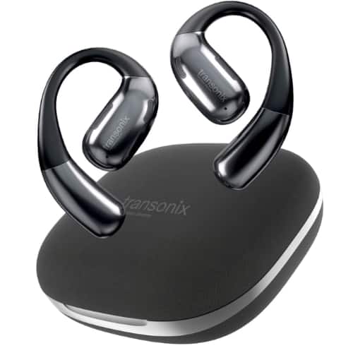 Harmonix - TravelerAI Smart Translator Earbuds with Charging Case, AI-Powered Wireless Headphones for Travel, Black
