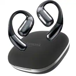 Harmonix - TravelerAI Smart Translator Earbuds with Charging Case, AI-Powered Wireless Headphones for Travel, Black