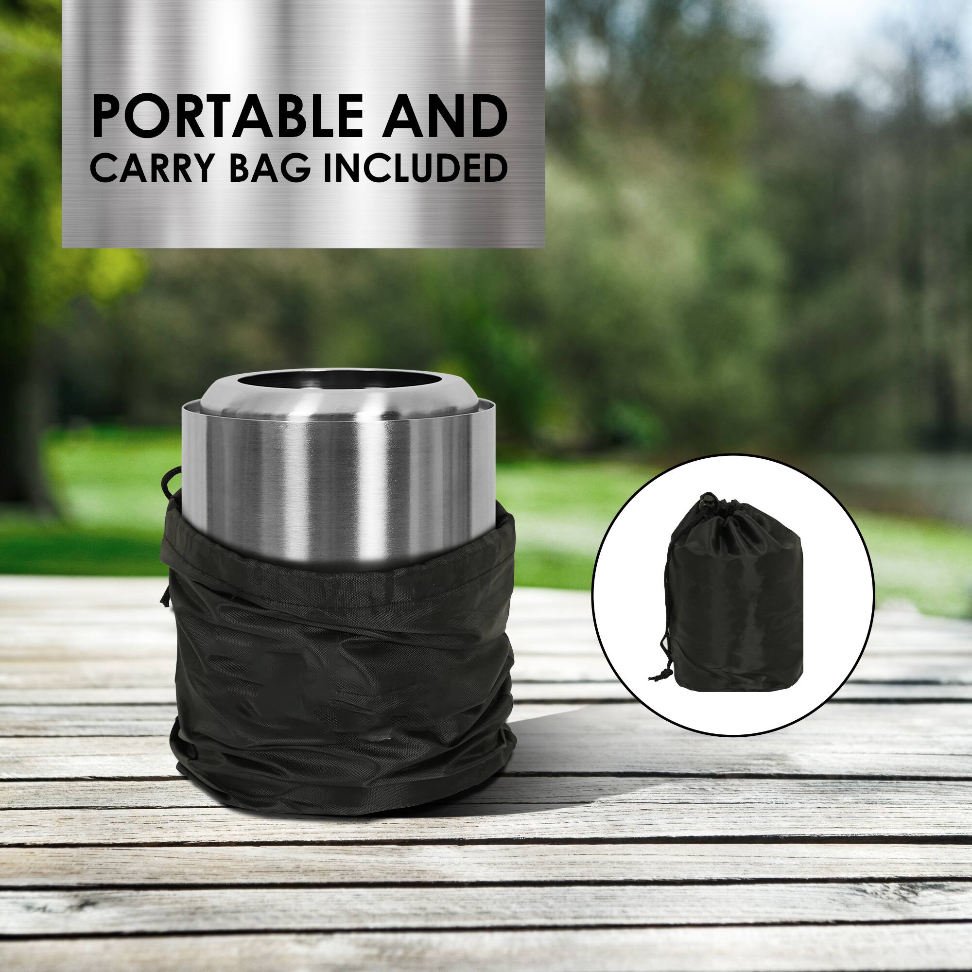 Portable and carry bag included.