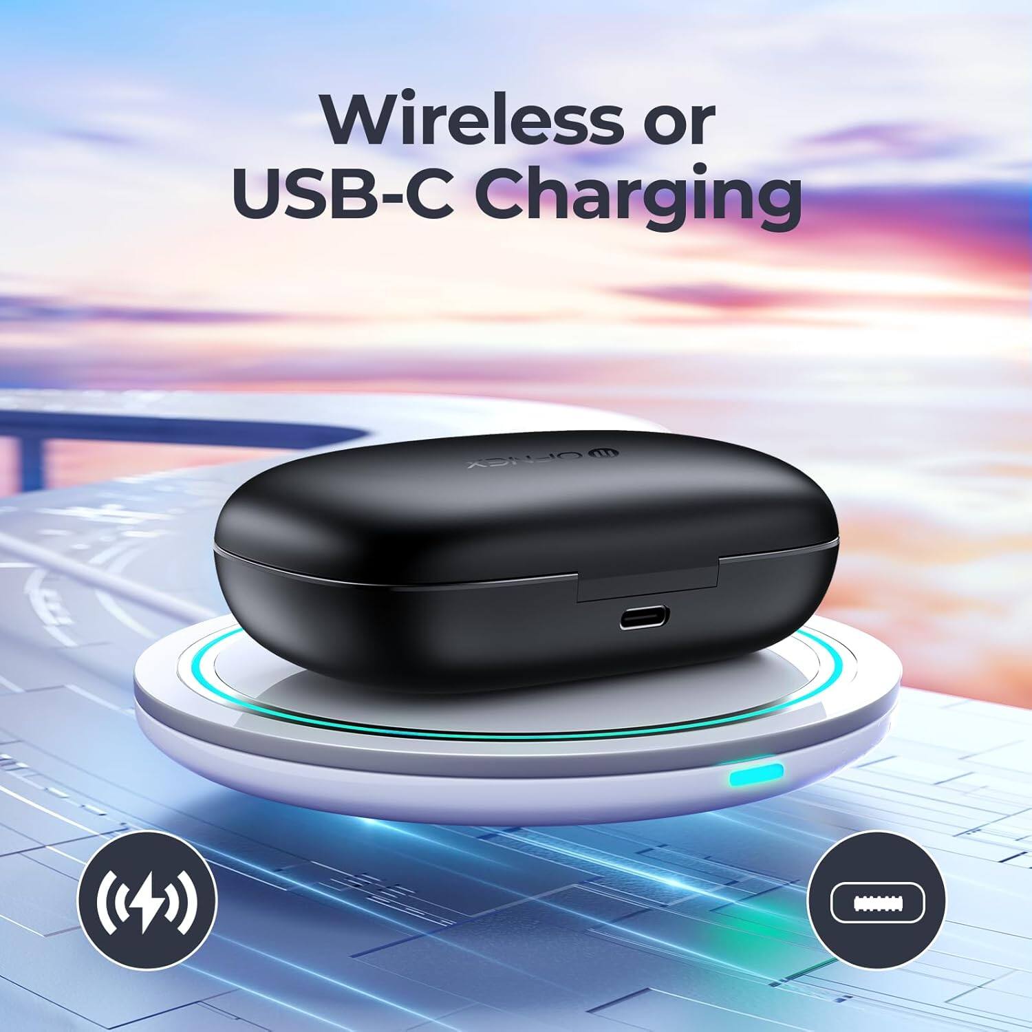 Wireless or USB-C Charging