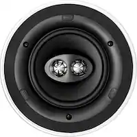 KEF - Ci-C Series 6-1/2" In-Ceiling Speaker (Each) - White - Front_Zoom