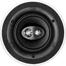Front. KEF - Ci-C Series 6-1/2" In-Ceiling Speaker (Each) - White.