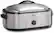 Angle Standard. Rival - 18-Qt. Roaster Oven with Buffet Server - Stainless-Steel.
