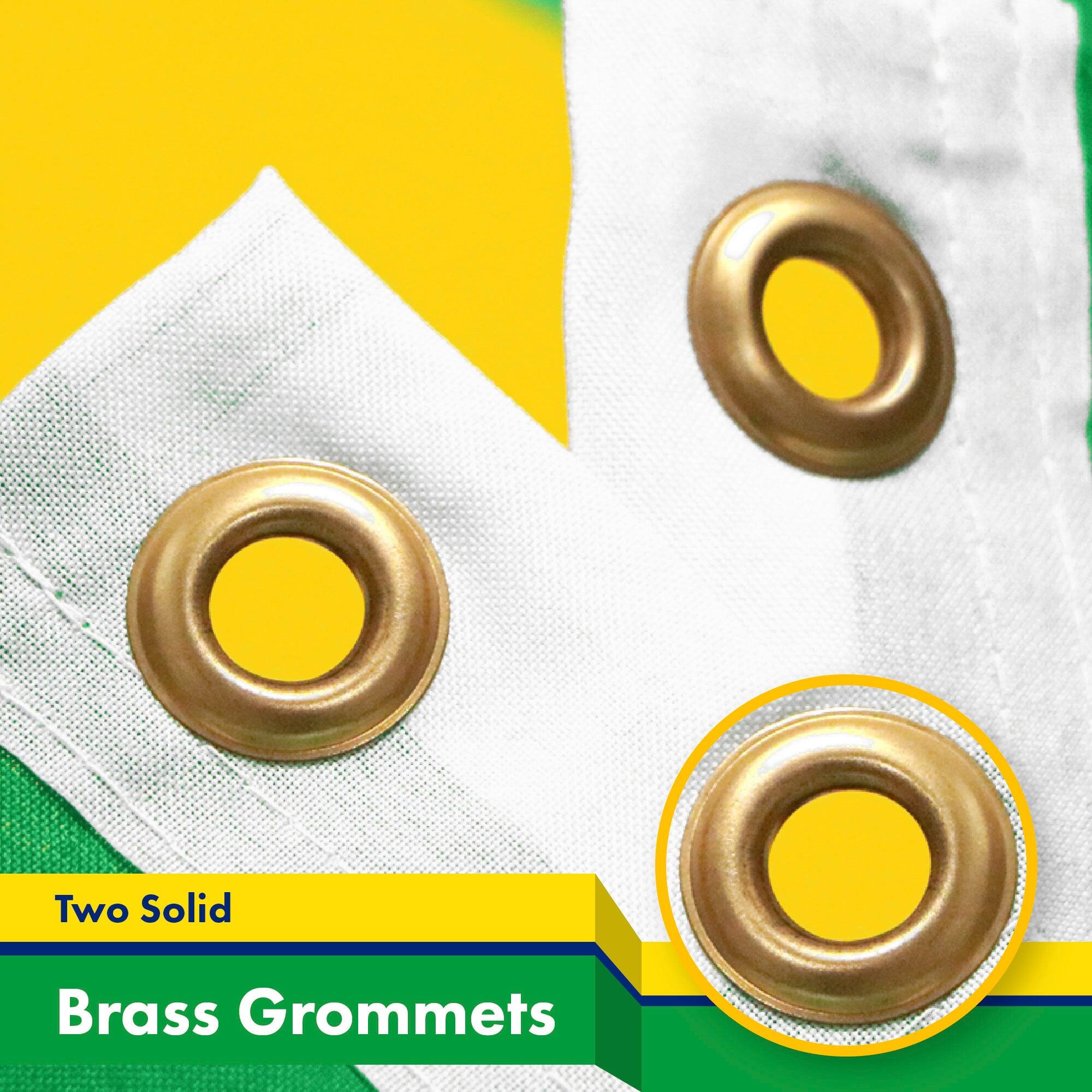 Two Solid Brass Grommets