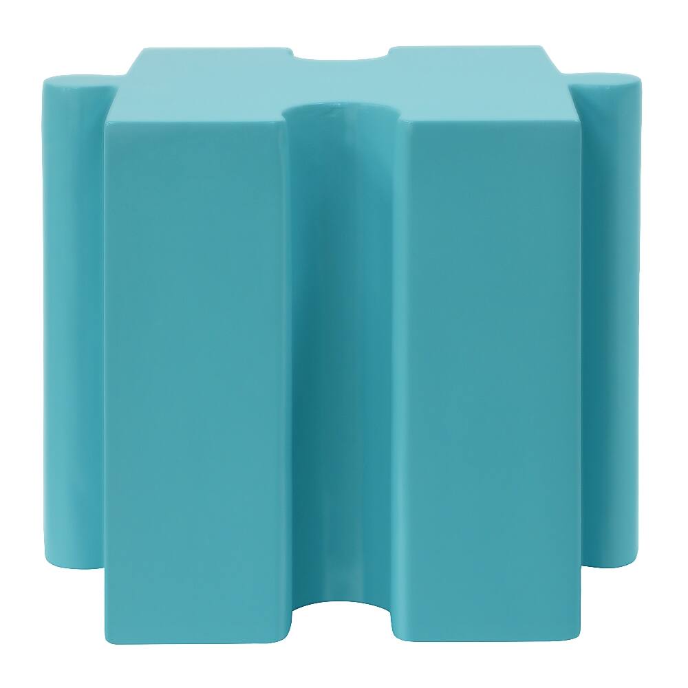 Alt View 8. Loheer - Loheer Modular Side Table Puzzle Art Outdoor Table Light Blue - Light Blue.