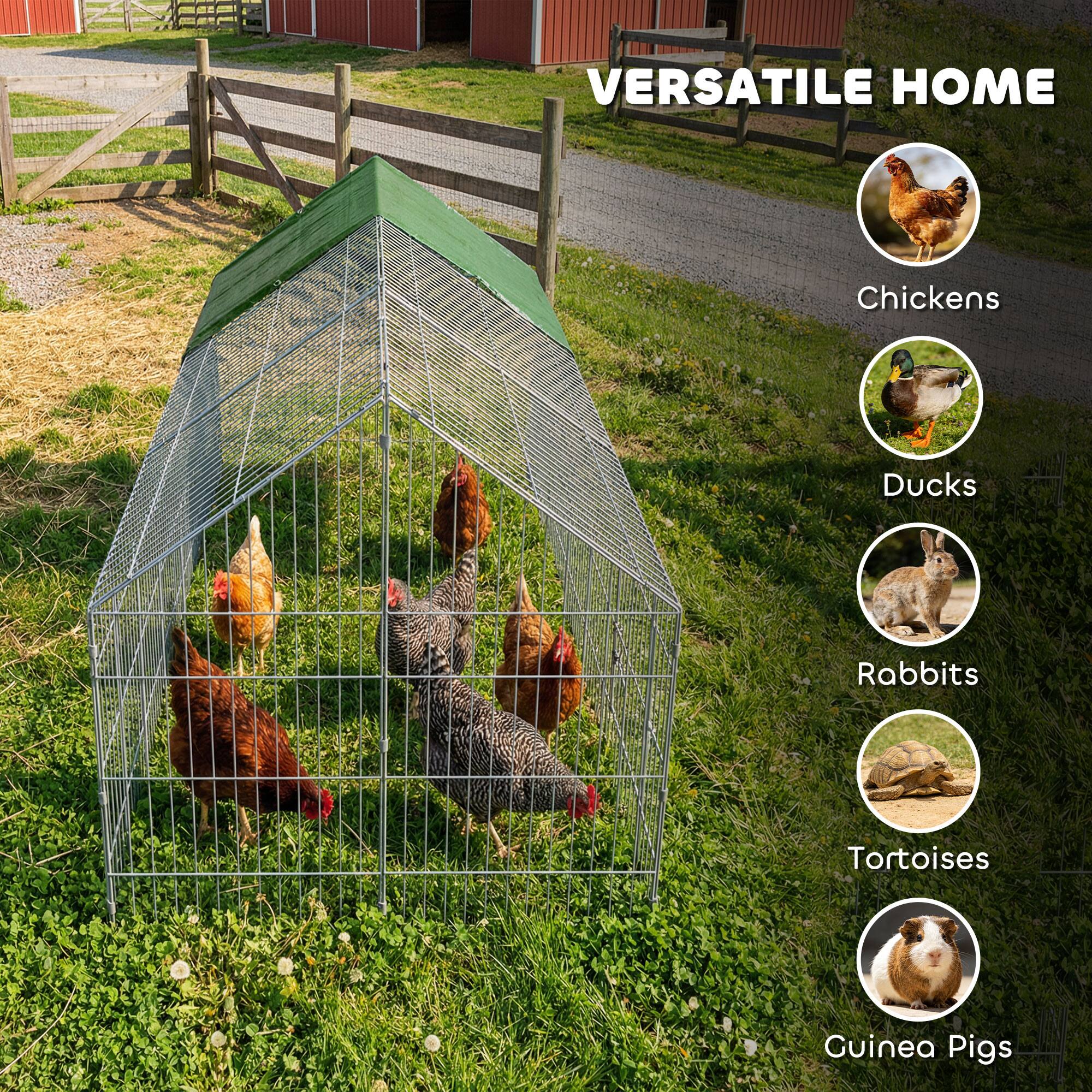 VERSATILE HOME

- Chickens
- Ducks
- Rabbits
- Tortoises
- Guinea Pigs