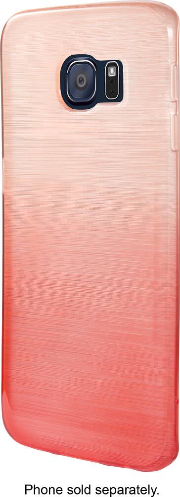 Front. Dynex™ - Case for Samsung Galaxy S6 edge Cell Phones - Red.