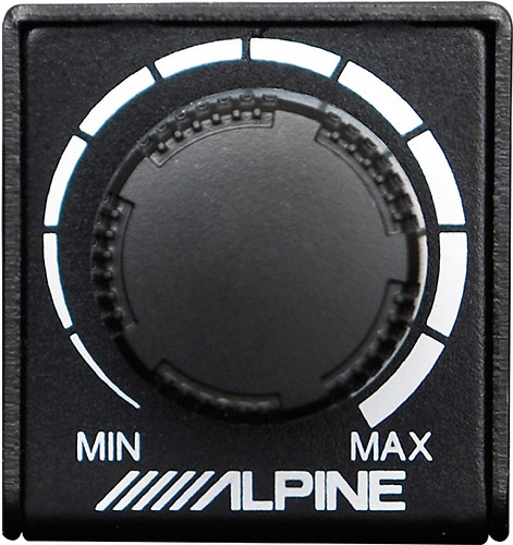  Alpine - Remote Subwoofer Control Knob for Select Alpine Amplifiers - Black
