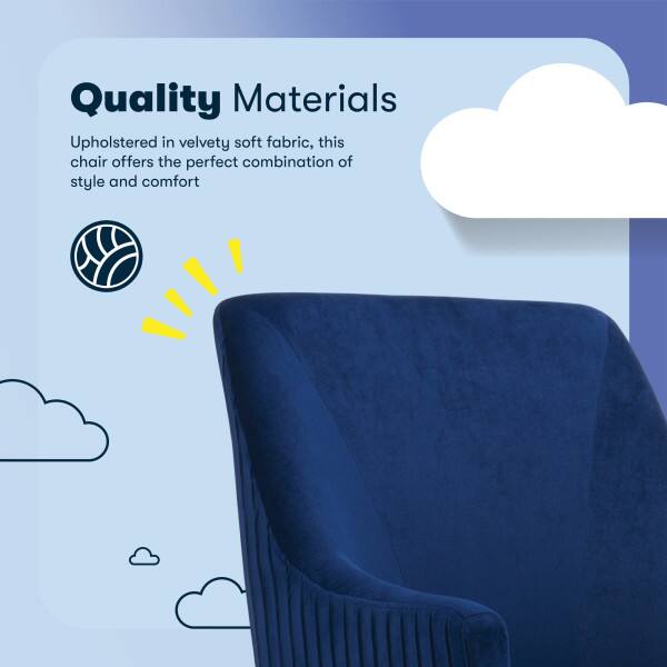 Quality Materials

Upholstered in velvety soft fabric, this chair offers the perfect combination of style and comfort