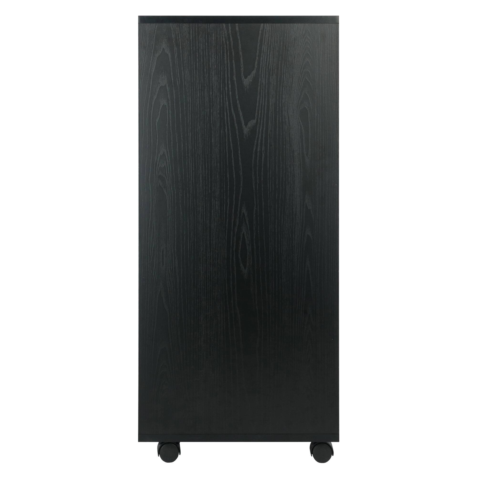Alt View 3. Winsome Wood - Halifax 7-Drawer Mobile Cabinet - Black.