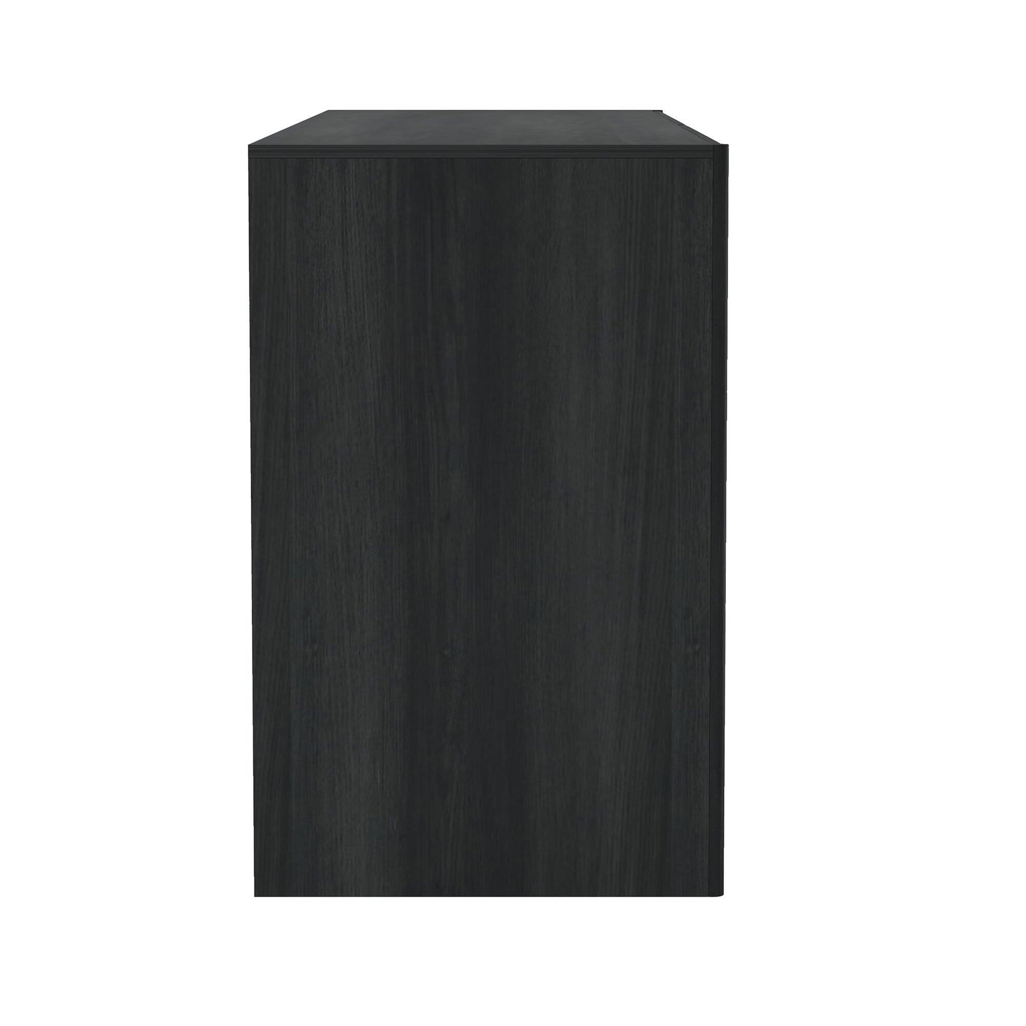 Alt View 3. Manhattan Comfort - Linda Modern 72" Dresser - Charcoal Gray.